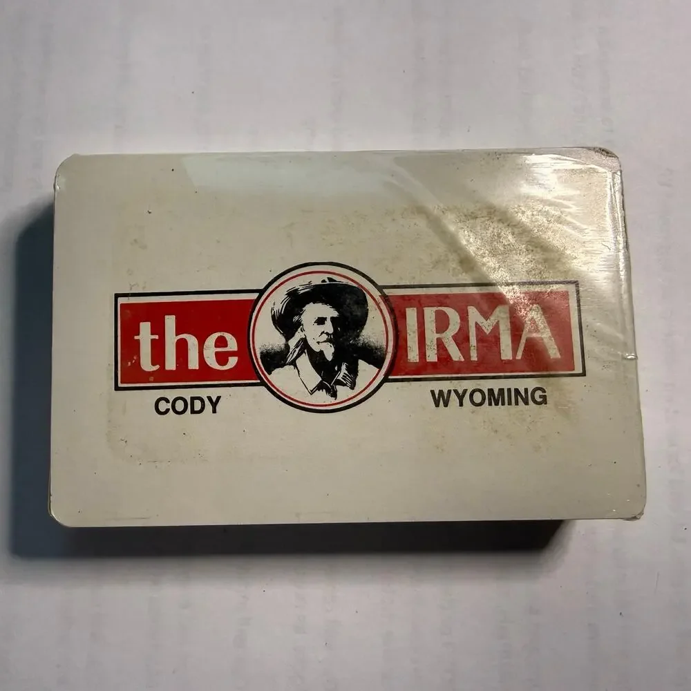 Playing Cards Plastic Wild Bill The Irma Cody Wyoming Vintage NIB
